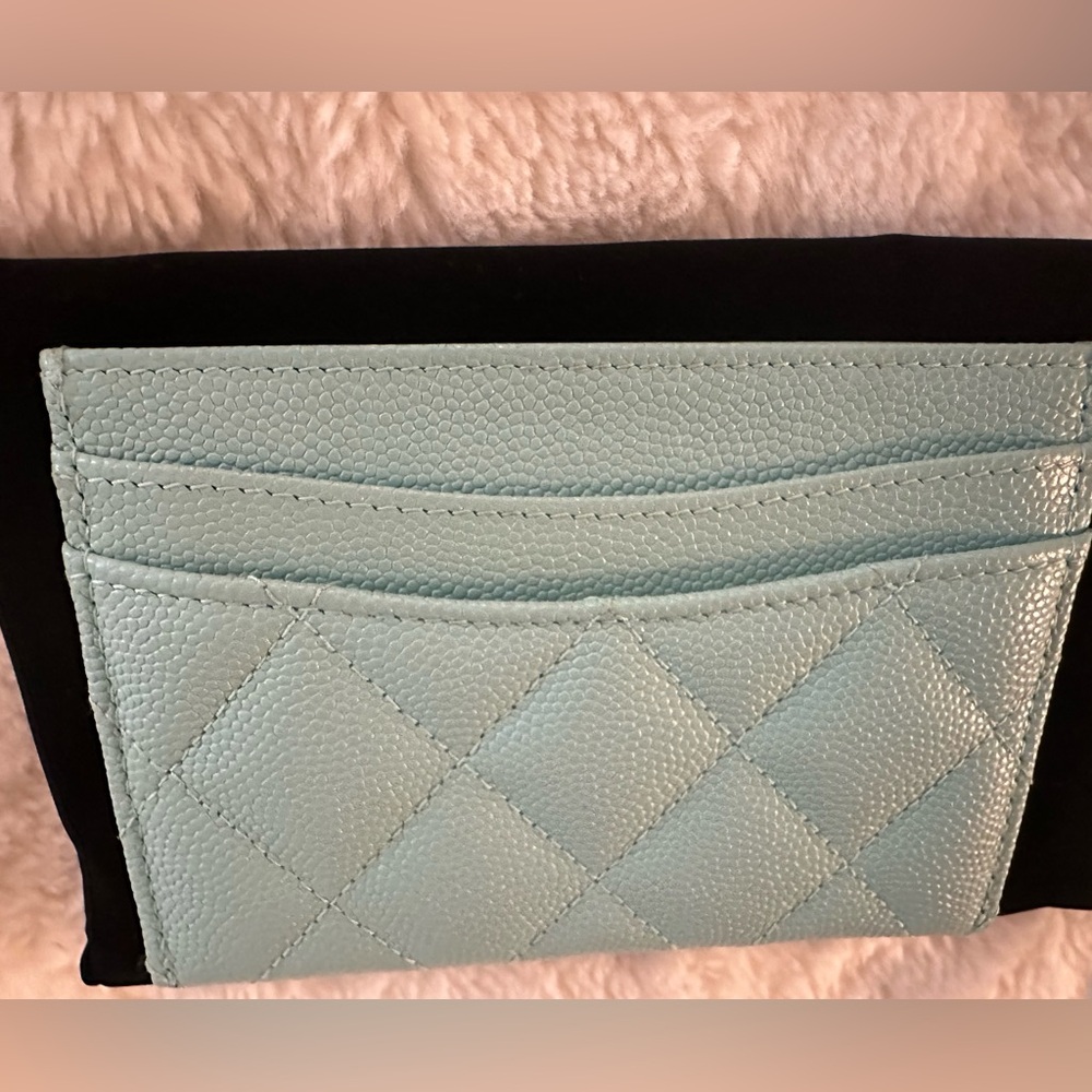 Chanel Tiffany light blue Card Holder Wallet - Picture 2 of 8